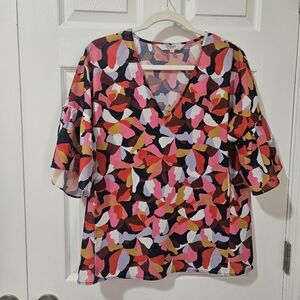 Crosby By Mollie Burch Printed Blouse S